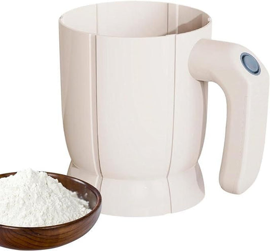 Battery Operated Electric Flour Sifter – Handheld Baking Tool for Smooth &amp; Even Flour