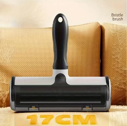 Pet Hair Remover Lint Roller with Storage – Reusable Fur & Lint Cleaner