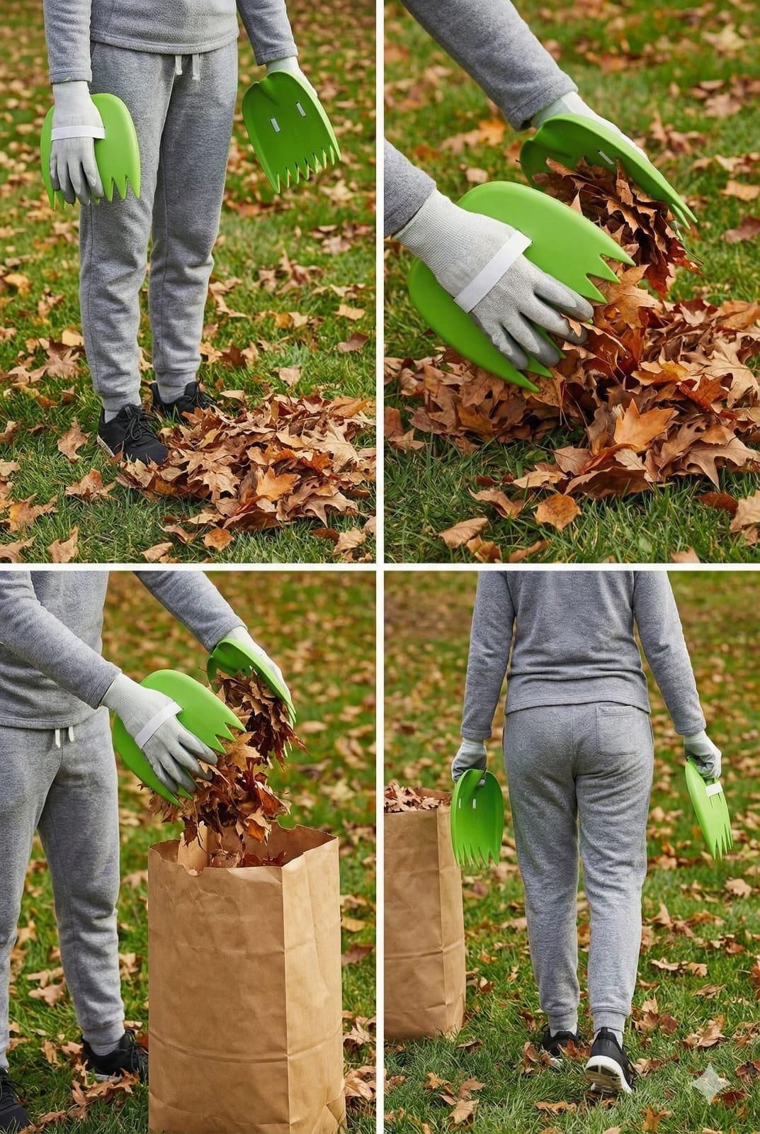 Leaf Scoops Hand Rakes (Pack of 2) – Easy Garden & Yard Cleaning Tool